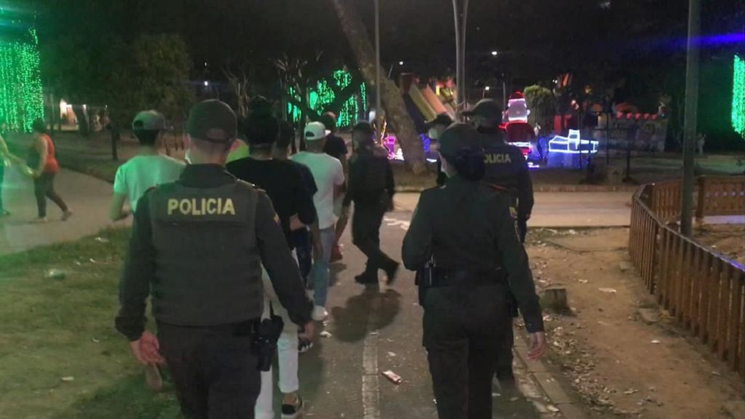 Policía se tomó parques de Bucaramanga