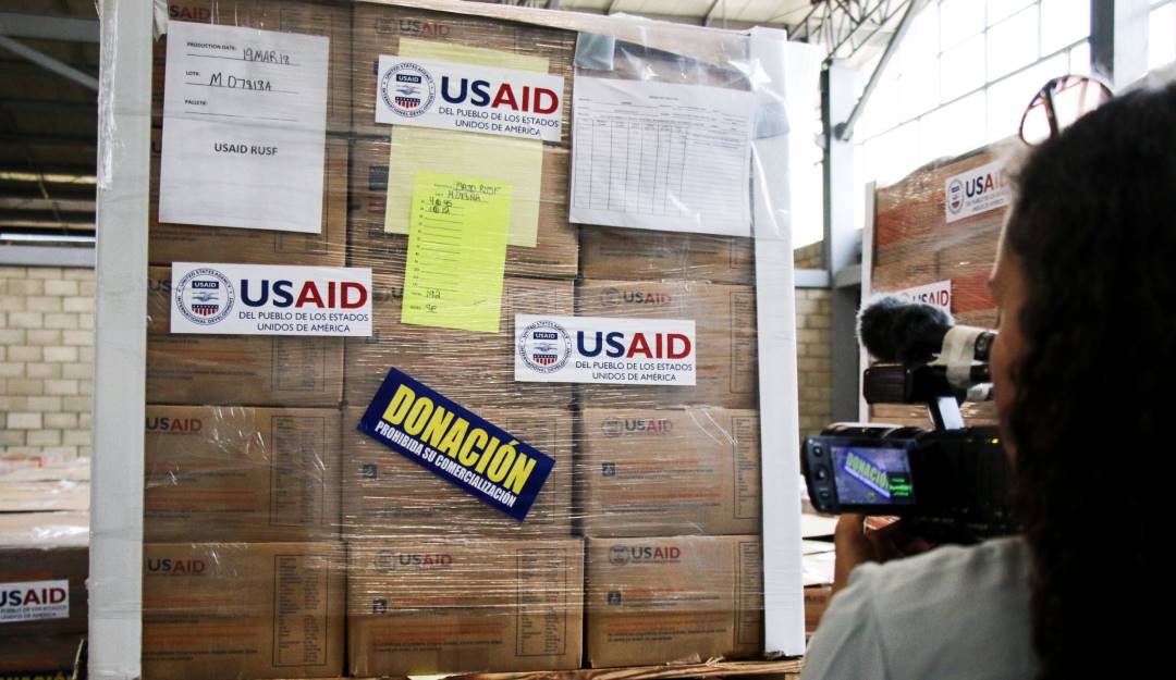 Donaciones y ayudas humanitarias del USAID para Venezuela. Foto: Getty Donaciones y ayudas humanitarias del USAID para Venezuela. Foto: Getty