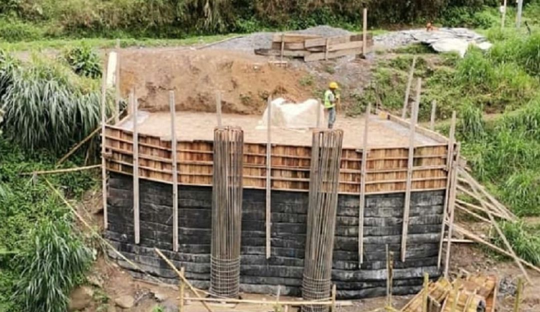 Obras en el puente del barrio Galán Obras en el puente del barrio Galán