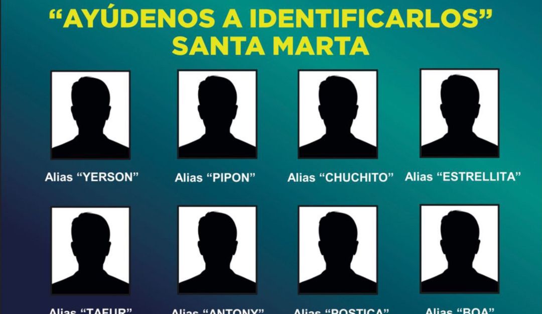Cartel de siluetas. Cartel de siluetas.