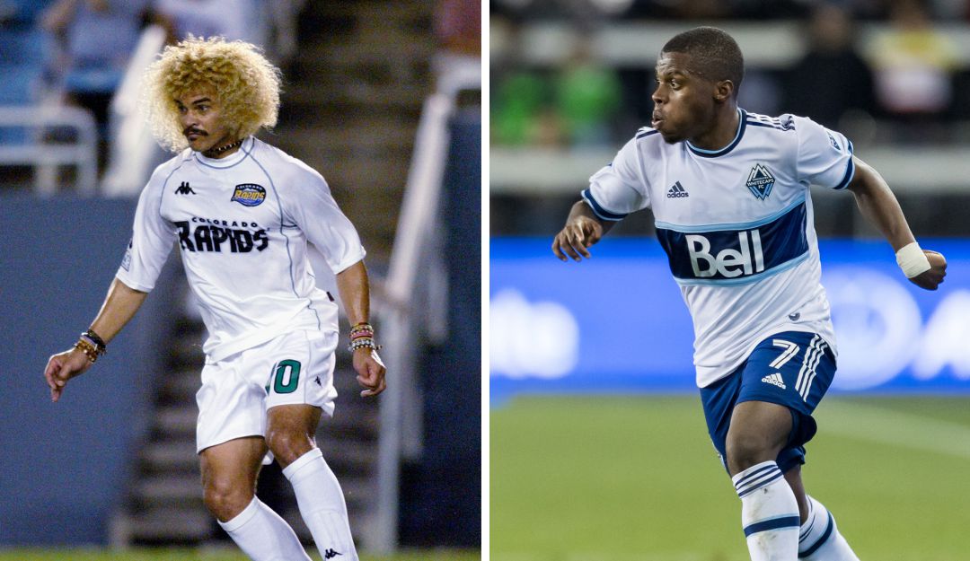 Carlos 'Pibe' Valderrama y Déiber Caicedo Carlos 'Pibe' Valderrama y Déiber Caicedo