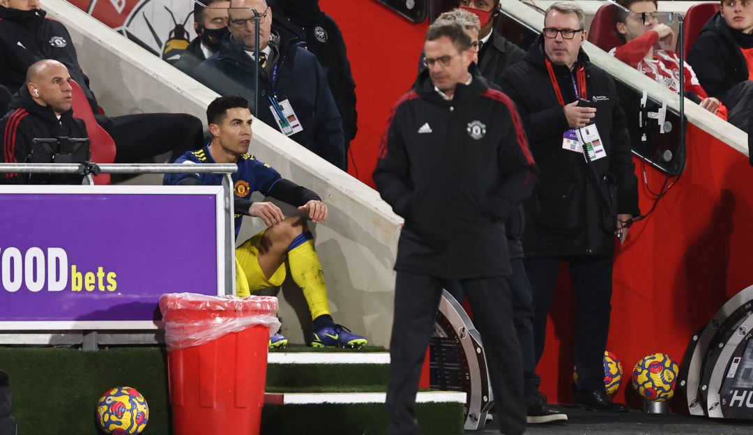Cristiano Ronaldo reclama al técnico alemán tras sustituirlo este miércoles. Cristiano Ronaldo reclama al técnico alemán tras sustituirlo este miércoles.