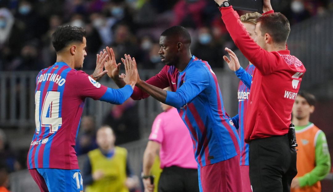 Coutinho y Dembélé en el Barcelona Coutinho y Dembélé en el Barcelona