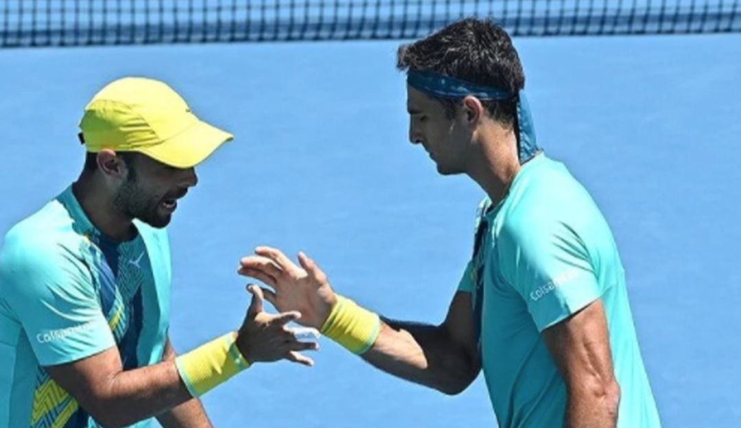 Juan Sebastián Cabal y Robert Farah en el Australia Open 2022 Juan Sebastián Cabal y Robert Farah en el Australia Open 2022