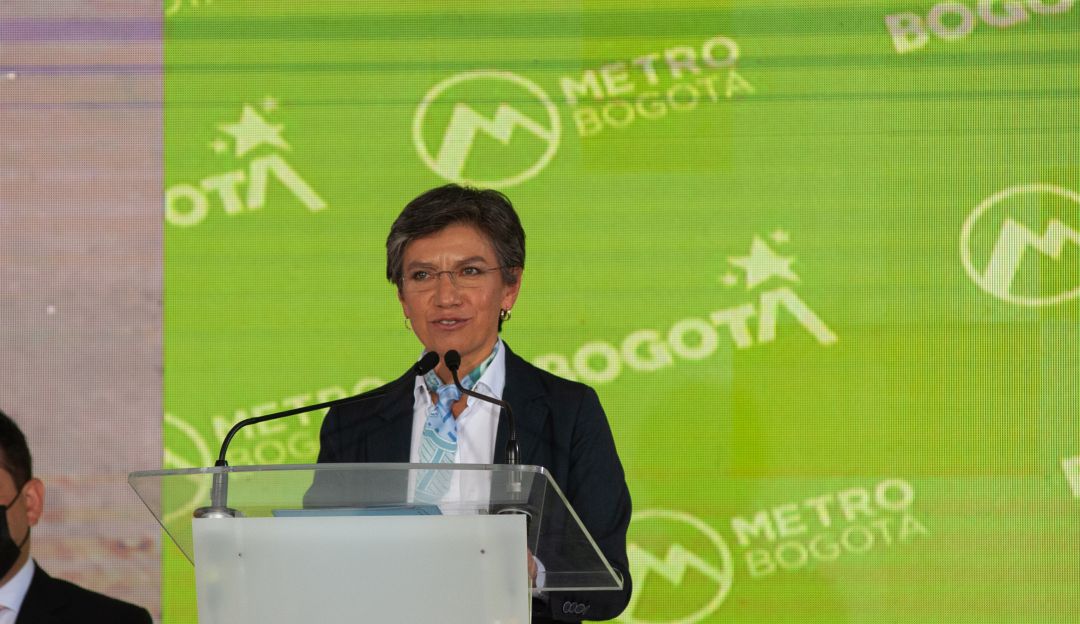 La alcaldesa de Bogotá en la presentación del metro de la ciudad La alcaldesa de Bogotá en la presentación del metro de la ciudad