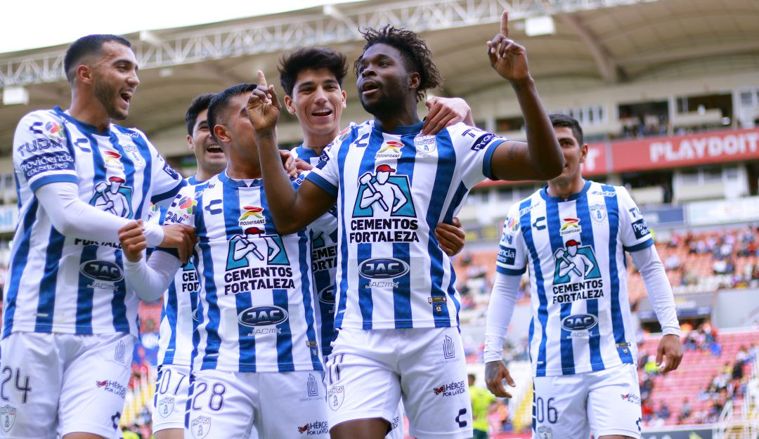 Avilés Hurtado festeja su anotación en el triunfo del Pachuca. Avilés Hurtado festeja su anotación en el triunfo del Pachuca.