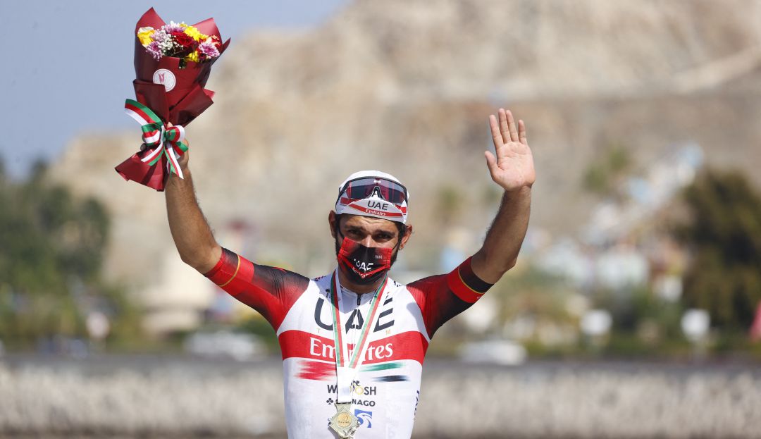Fernando Gaviria ganador de la sexta etapa del Tour de Omán Fernando Gaviria ganador de la sexta etapa del Tour de Omán