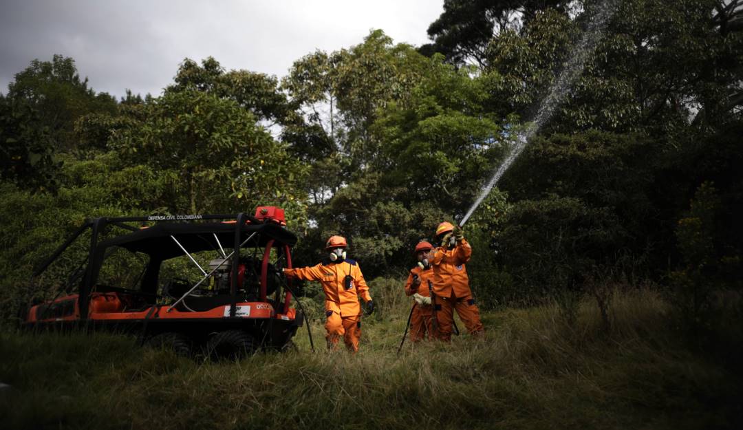 Inspección de incendios forestales. Foto: Colprensa. Inspección de incendios forestales. Foto: Colprensa.