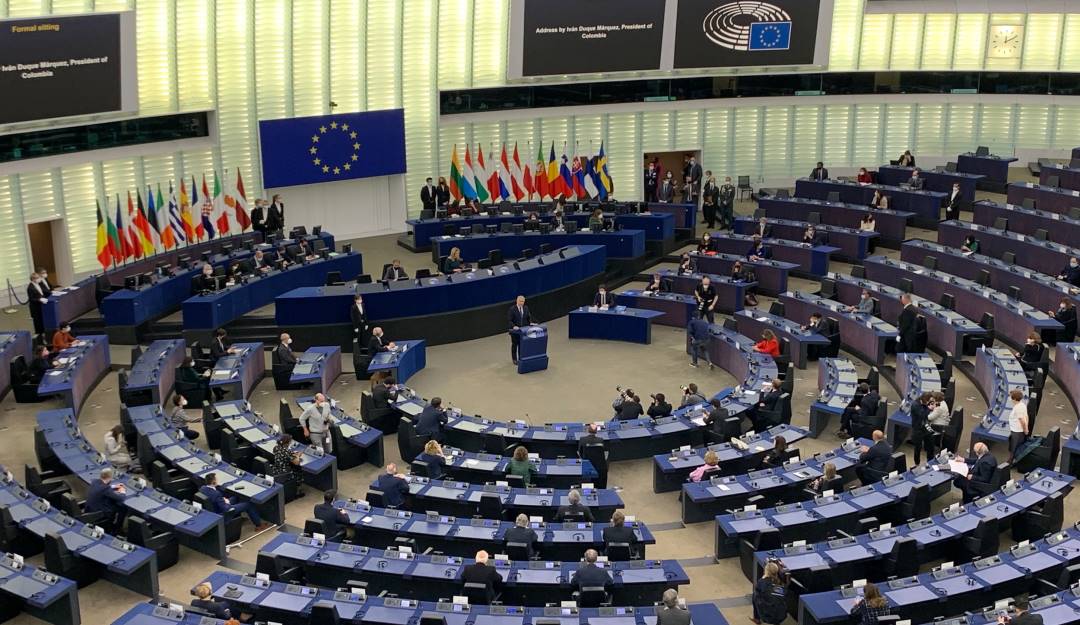 Presidente Iván Duque ante el parlamento Europeo. Presidente Iván Duque ante el parlamento Europeo.