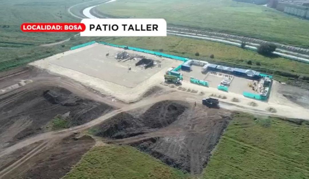 Así va la obra del patio taller del metro de Bogotá Así va la obra del patio taller del metro de Bogotá