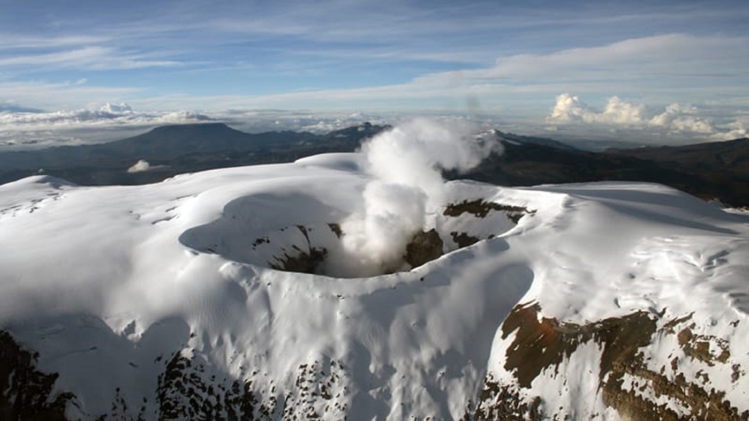 Circula falso mensaje sobre erupción eminente el Volcán Nevado del Ruiz