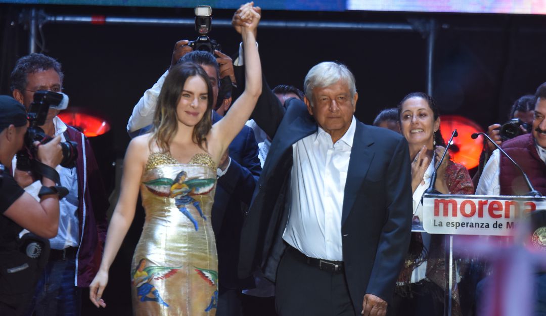 Belinda y Andrés Felipe López Obrador Belinda y Andrés Felipe López Obrador