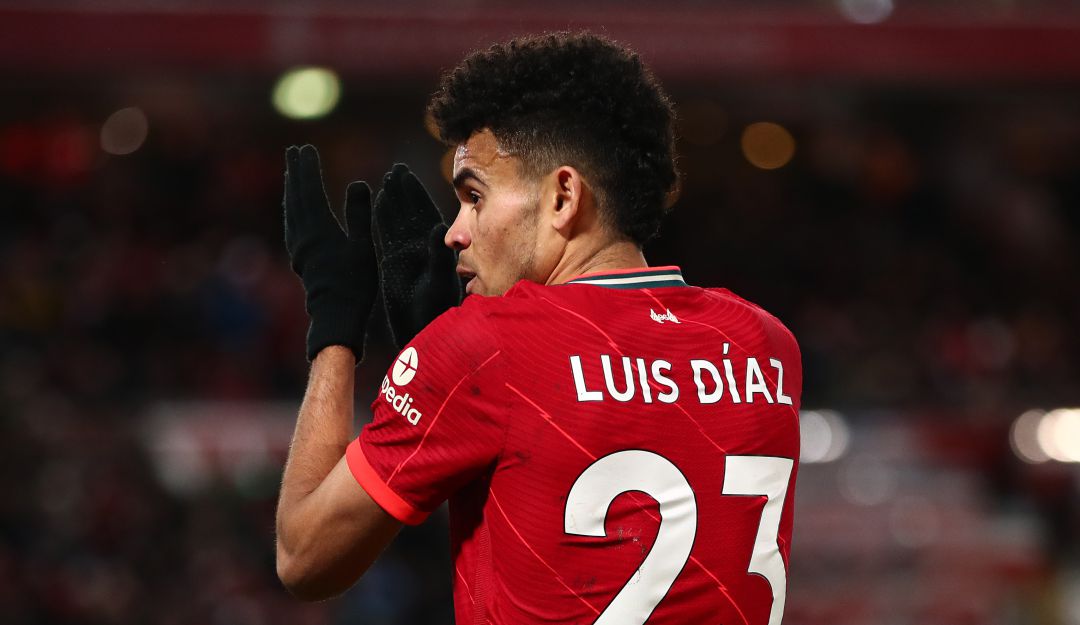 Luis Díaz, jugador del Liverpool. Luis Díaz, jugador del Liverpool.