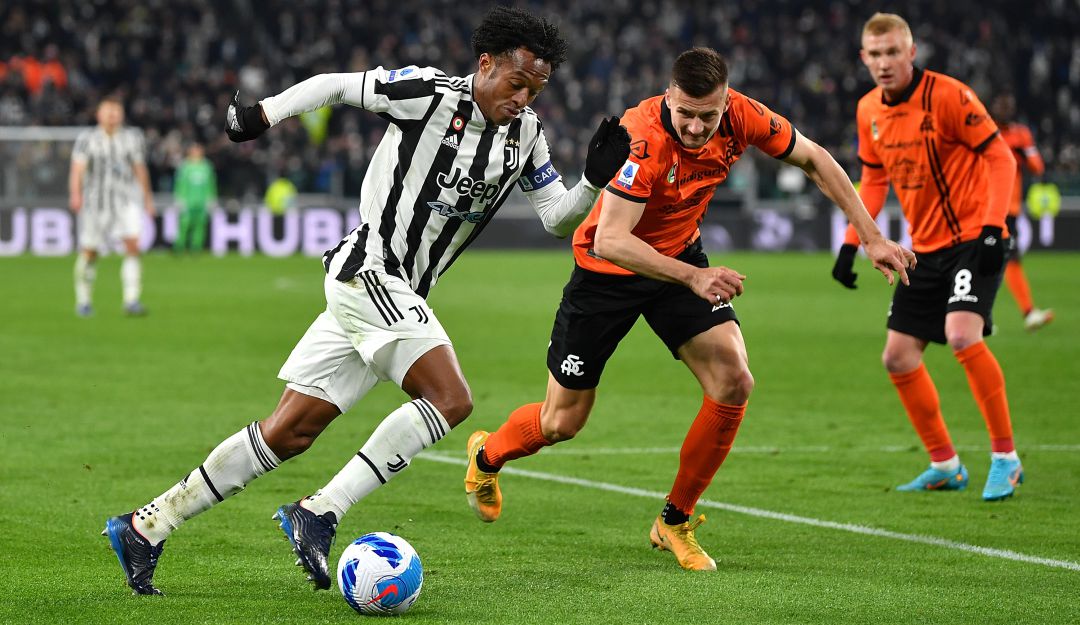 Juan Guillermo Cuadrado en la victoria de la Juventos Frente a Spezia. Juan Guillermo Cuadrado en la victoria de la Juventos Frente a Spezia.
