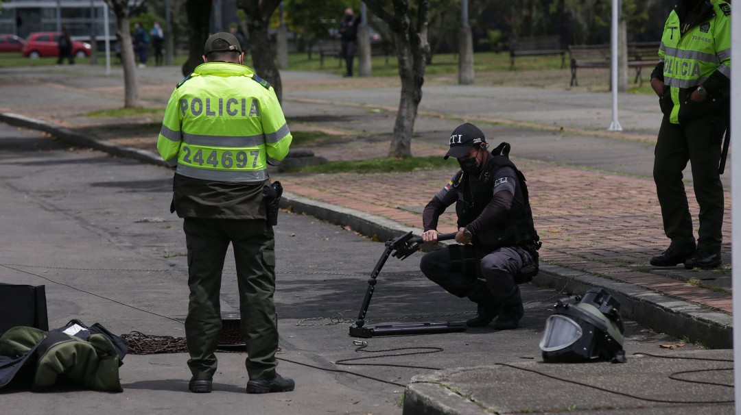 Fue detonado de forma controlada un paquete sospechoso en Bogotá