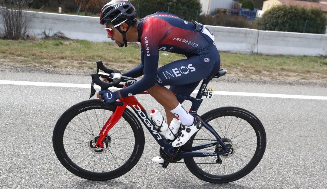 Daniel Martínez durante la quinta etapa de la París-Niza. Daniel Martínez durante la quinta etapa de la París-Niza.
