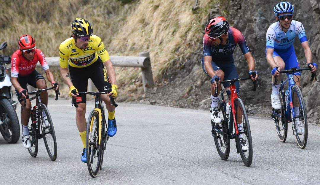 Primoz Roglic, Daniel Felipe Martíinez, Nairo Quintana y Simon Yates Primoz Roglic, Daniel Felipe Martíinez, Nairo Quintana y Simon Yates