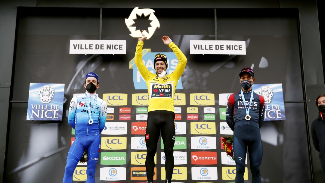 Daniel Martínez presente en el podio de la París-Niza