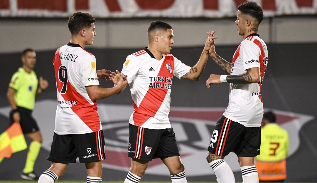 Juan Fernando Quintero anotó un nuevo gol con River Plate Juan Fernando Quintero anotó un nuevo gol con River Plate