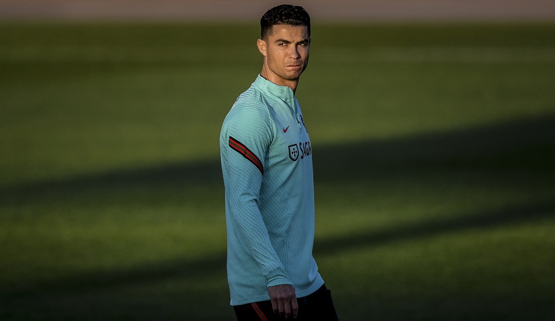 Cristiano Ronaldo durante los entrenamientos con Portugal. Cristiano Ronaldo durante los entrenamientos con Portugal.