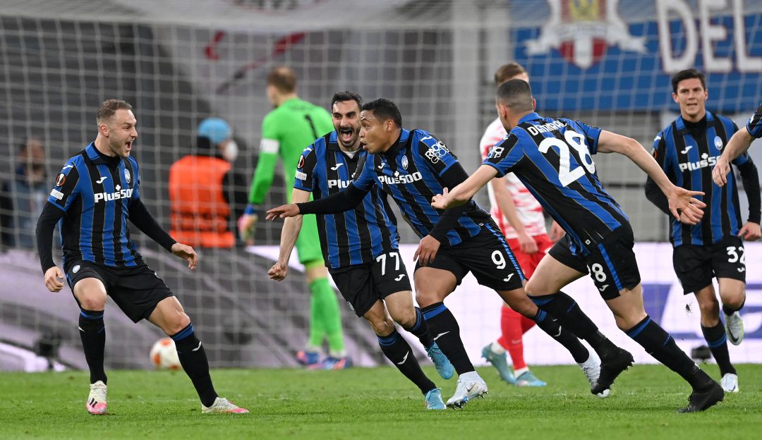 Atalanta en partido ante Leipzig Atalanta en partido ante Leipzig