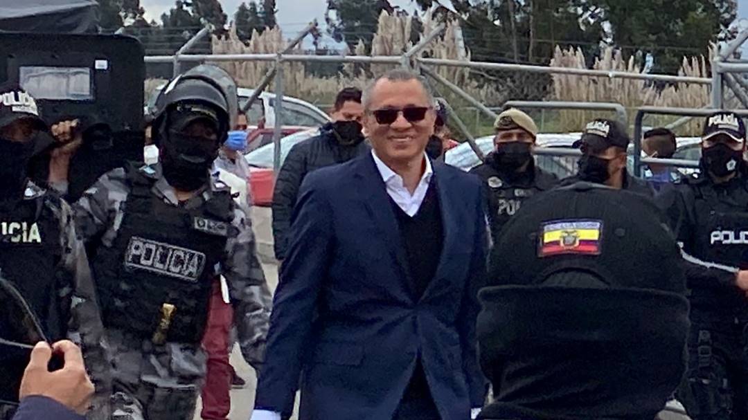 El exvicepresidente ecuatoriano Jorge Glas fue liberado de prisión
