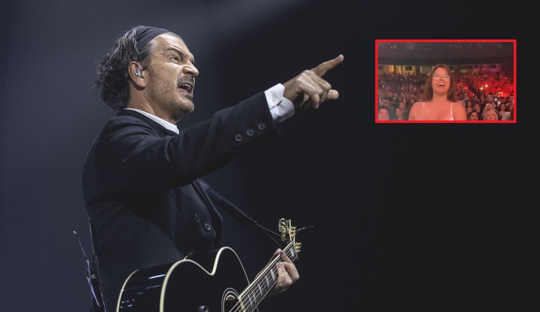 Mujer fue el centro de atención en concierto de Ricardo Arjona en EE.UU. Mujer fue el centro de atención en concierto de Ricardo Arjona en EE.UU.