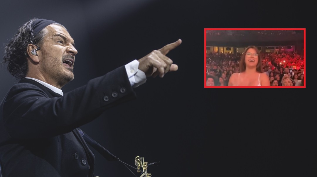 Mujer fue el centro de atención en concierto de Ricardo Arjona en EE.UU.