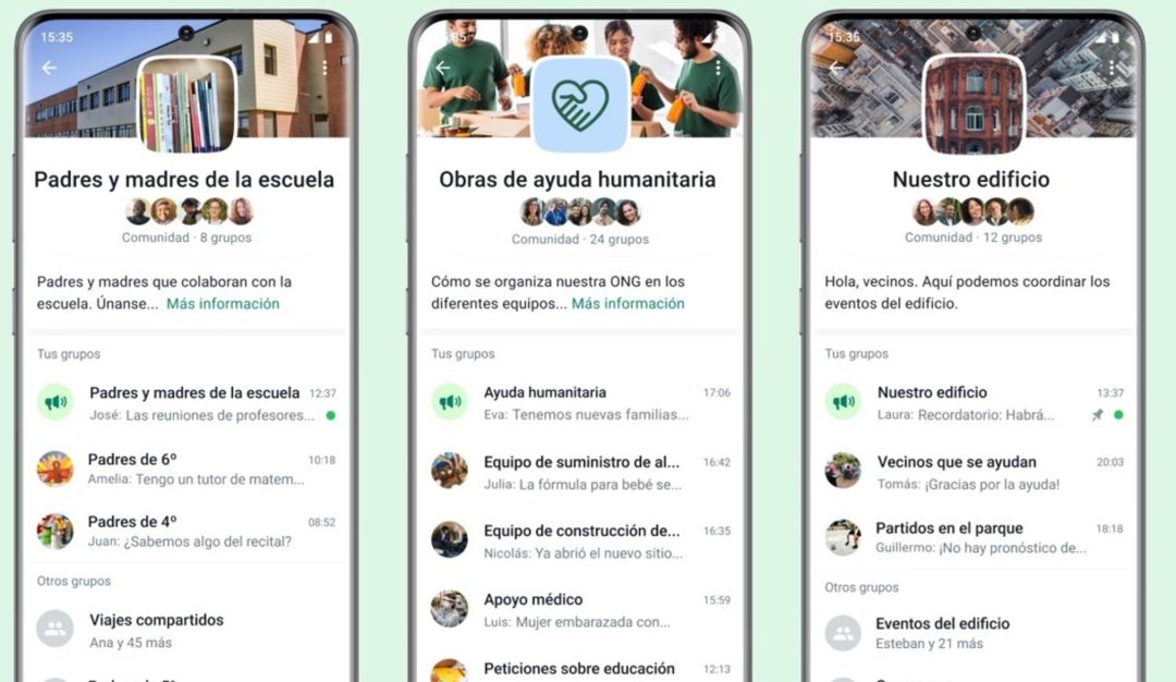Comunidades de WhatsApp Comunidades de WhatsApp