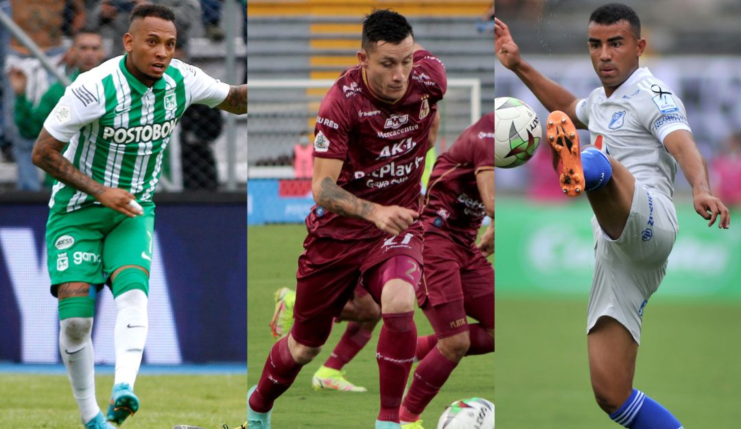 Atlético Nacional, Deportes Tolima y Millonarios Atlético Nacional, Deportes Tolima y Millonarios