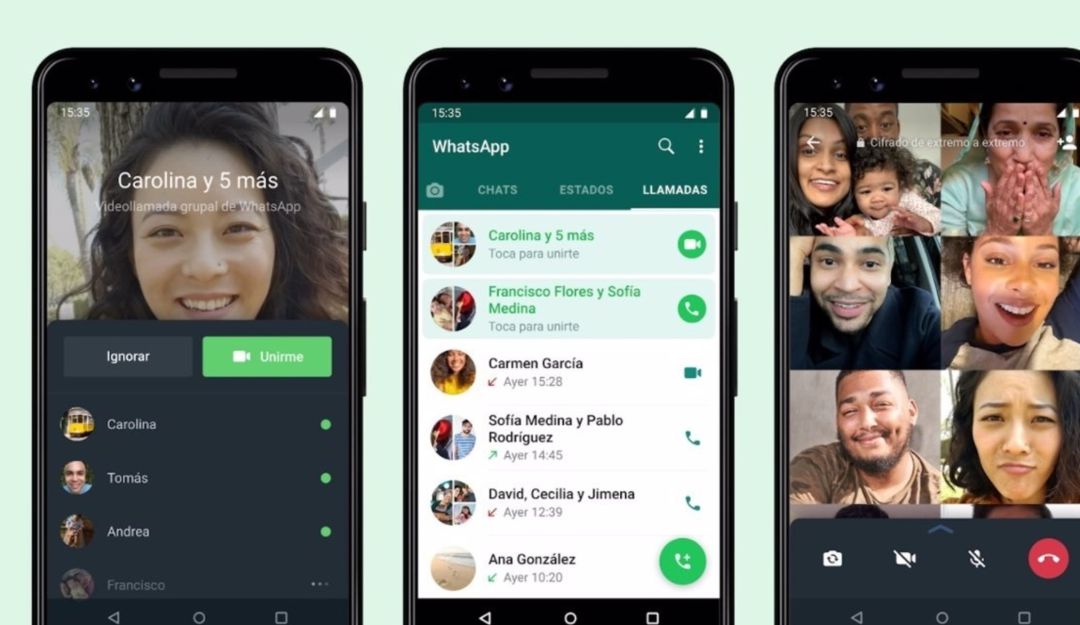 Varios usuarios de un chat grupal Varios usuarios de un chat grupal