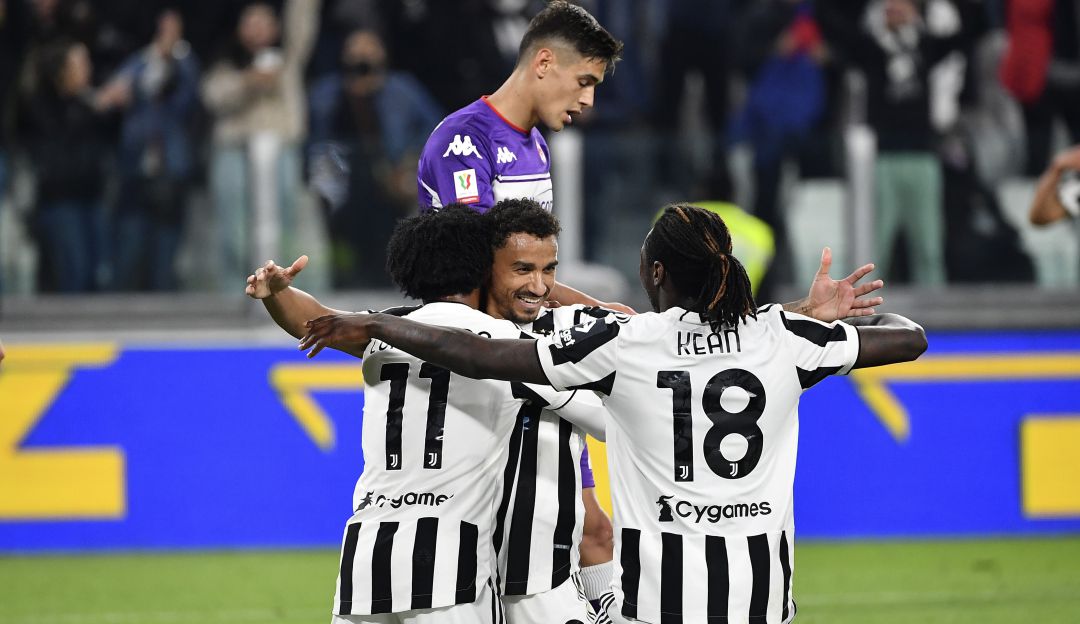 Celebración del segundo gol de la Juventus ante Fiorentina Celebración del segundo gol de la Juventus ante Fiorentina