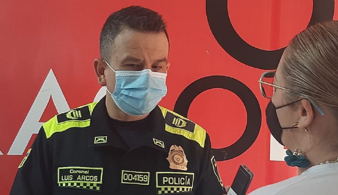 Coronel Luis Fernando Arcos Álvarez, comandante de la Policía Metropolitana Coronel Luis Fernando Arcos Álvarez, comandante de la Policía Metropolitana