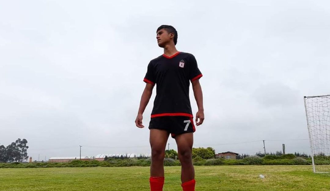 El joven futbolista Miller Stiven Falla. El joven futbolista Miller Stiven Falla.