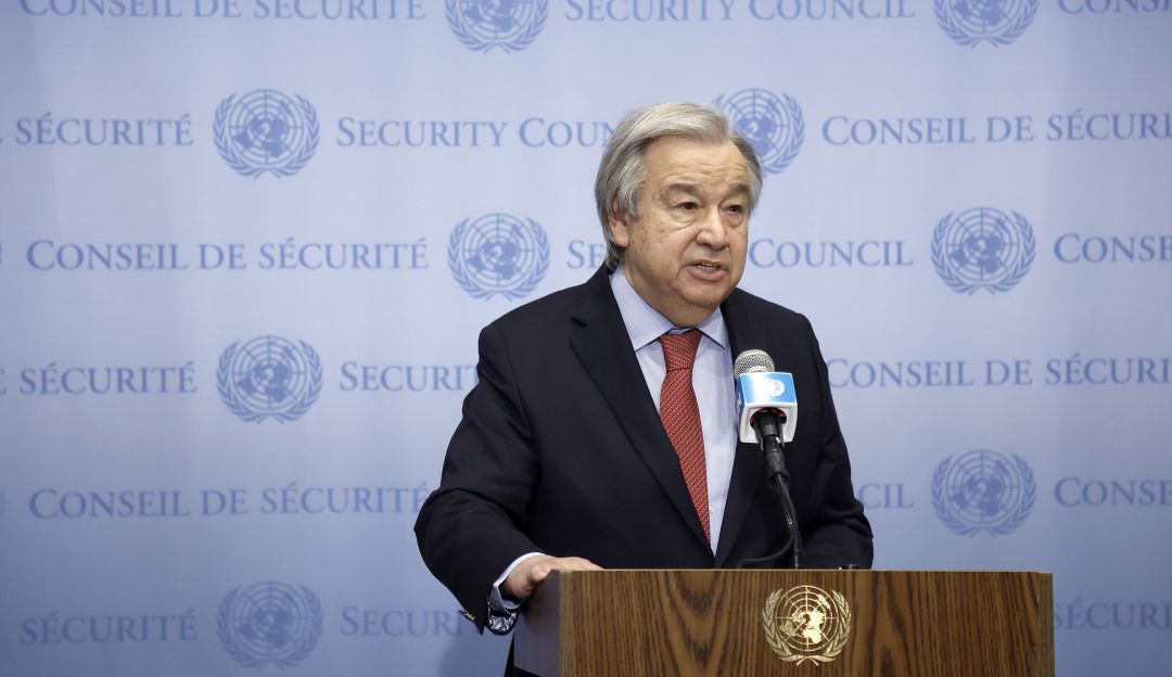El jefe de la ONU, Antonio Guterres El jefe de la ONU, Antonio Guterres