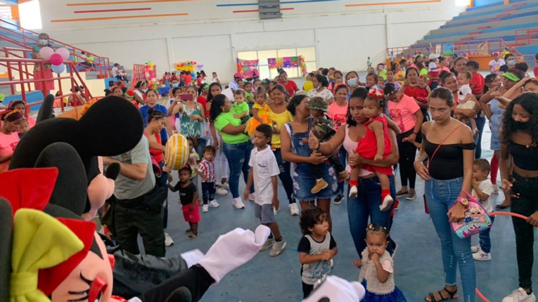 Con recreación Policía de Bolívar se unió a celebración del Día del Niño