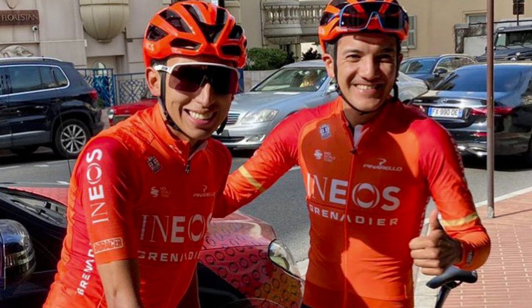Egan Bernal y Richard Carapaz Egan Bernal y Richard Carapaz