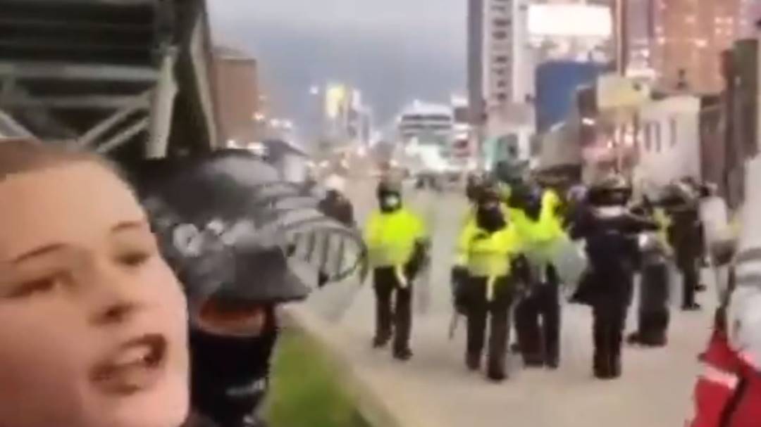 En libertad norteamericana que participó en desmanes en Bogotá