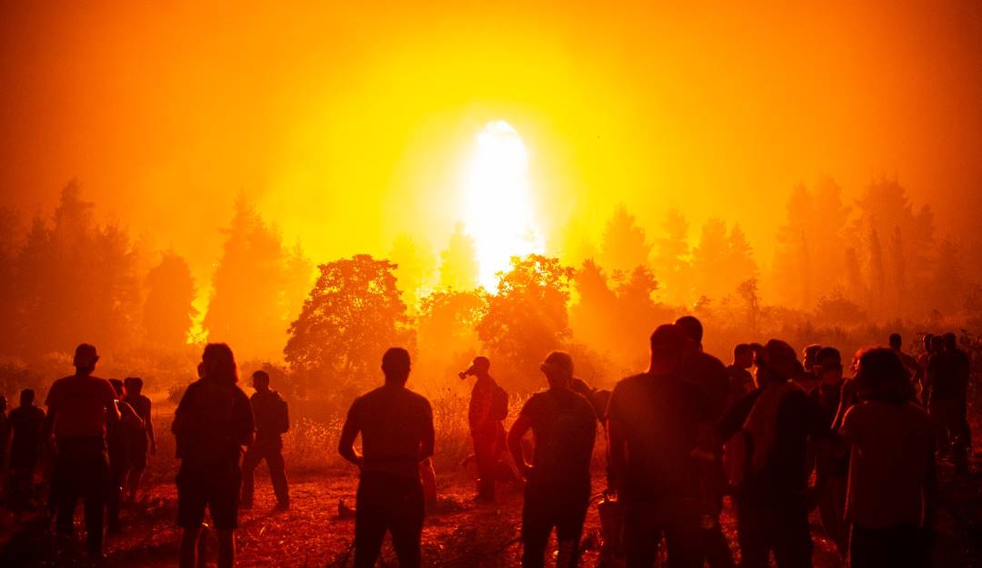 Incendios masivos en Grecia durante el 2021. Foto: Getty Incendios masivos en Grecia durante el 2021. Foto: Getty