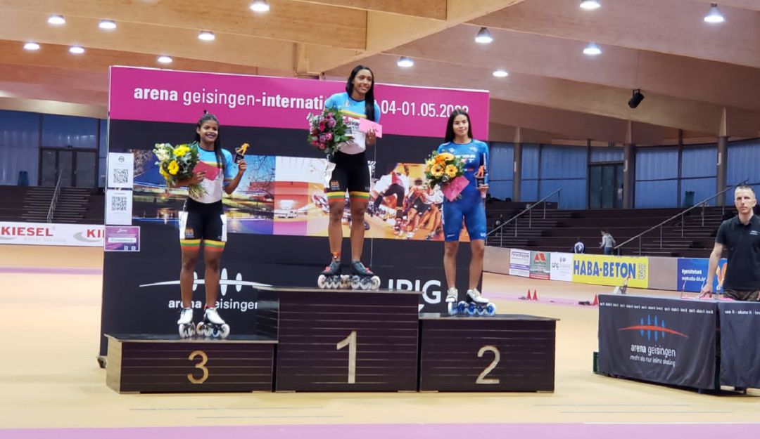 María Fernanda Timms, en los 200 metros Dobbin Sprint, se colgó la de Oro y Geiny Pájaro , se quedó con la de Bronce María Fernanda Timms, en los 200 metros Dobbin Sprint, se colgó la de Oro y Geiny Pájaro , se quedó con la de Bronce