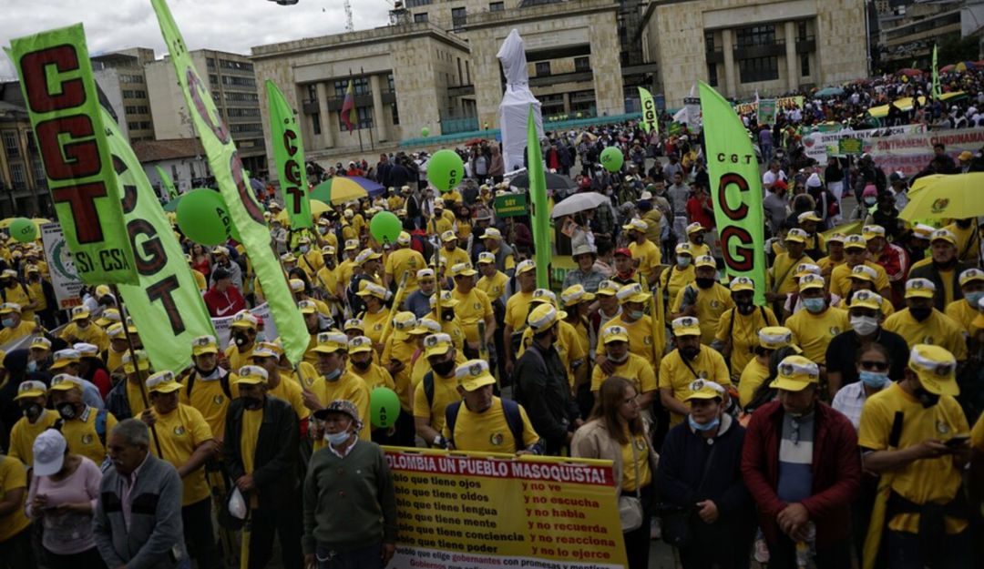 En el Día Internacional del Trabajo, diferentes agremiaciónes y sindicatos, salieron a marchar por los derechos de los trabajadores En el Día Internacional del Trabajo, diferentes agremiaciónes y sindicatos, salieron a marchar por los derechos de los trabajadores