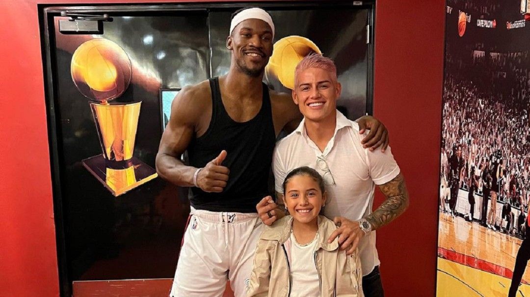 James Rodríguez, asistente de lujo en victoria de Miami Heat en la NBA