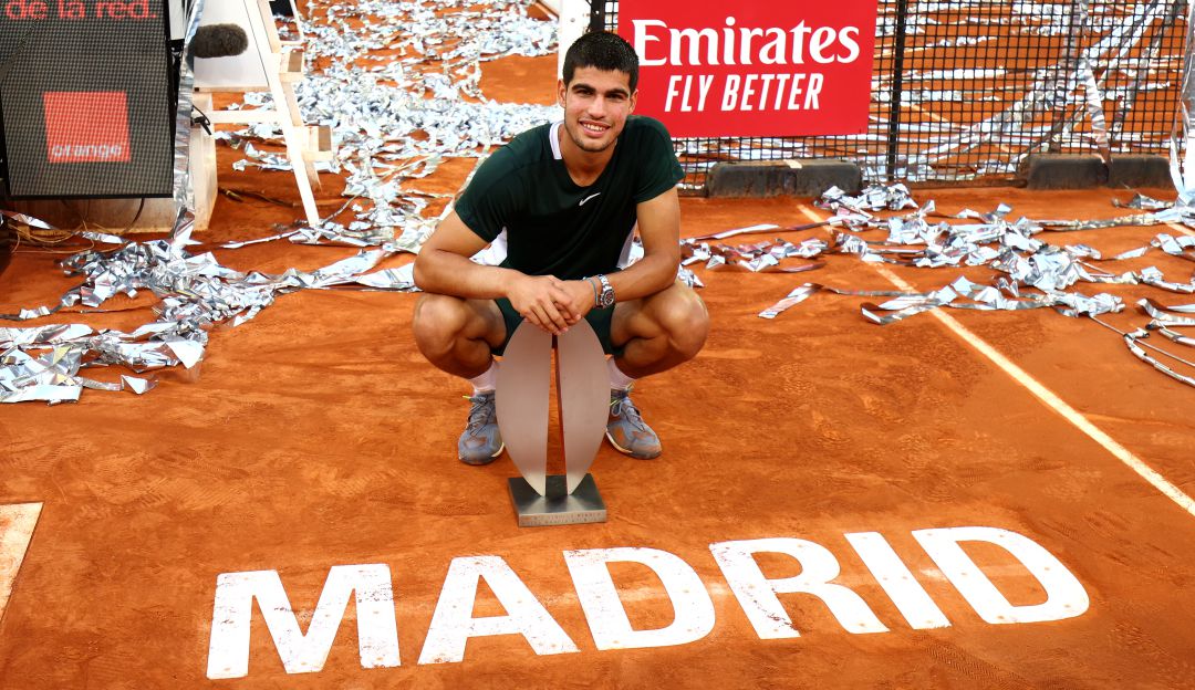 Carlos Alcaraz, tenista español campeón del Masters 1000 de Madrid Carlos Alcaraz, tenista español campeón del Masters 1000 de Madrid