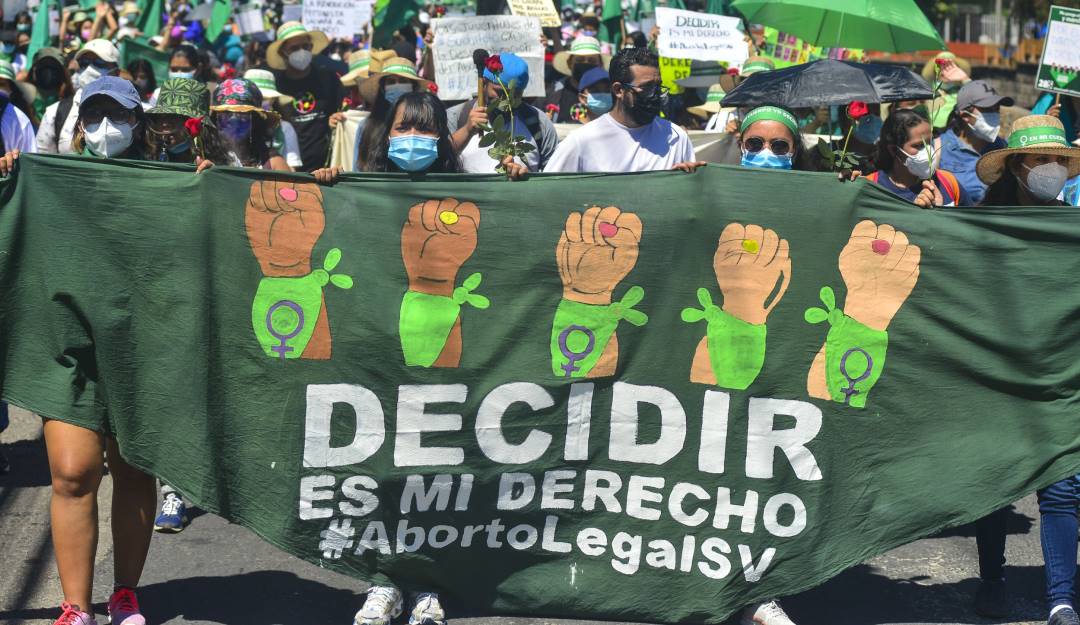 Manifestaciones a favor del aborto en El Salvador. Foto: Getty Manifestaciones a favor del aborto en El Salvador. Foto: Getty