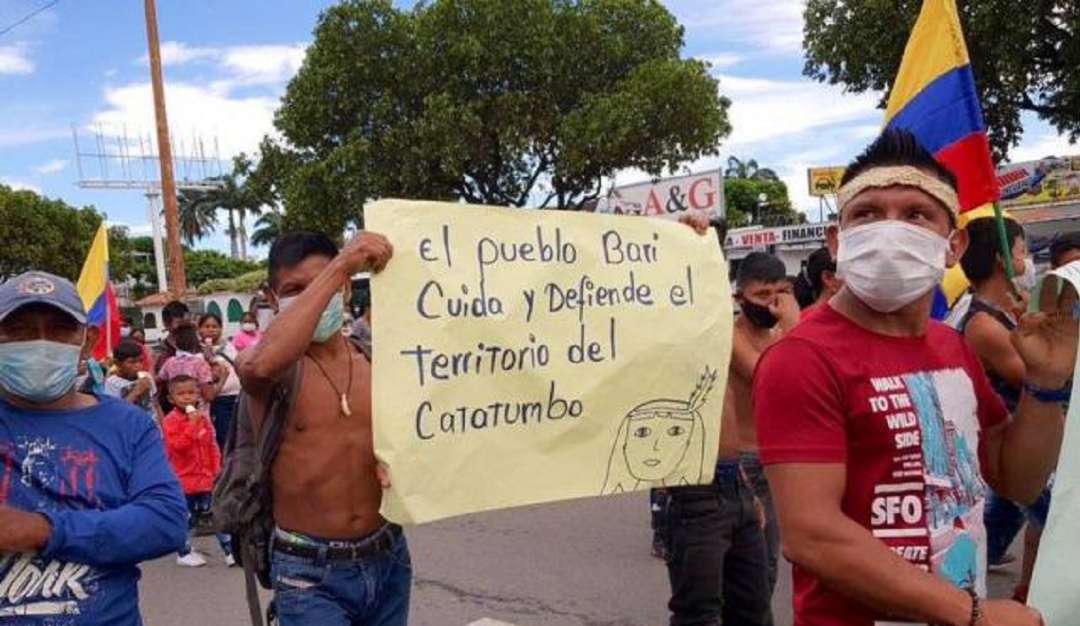 Protesta en Tibú por la comunidad Barí Protesta en Tibú por la comunidad Barí