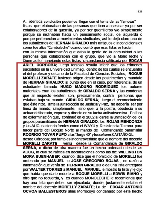 Resolución de la Fiscalía 190, dirección Especializada Contra los DD.HH Resolución de la Fiscalía 190, dirección Especializada Contra los DD.HH