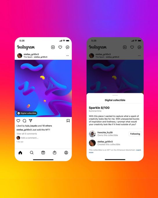 NFT en Instagram NFT en Instagram