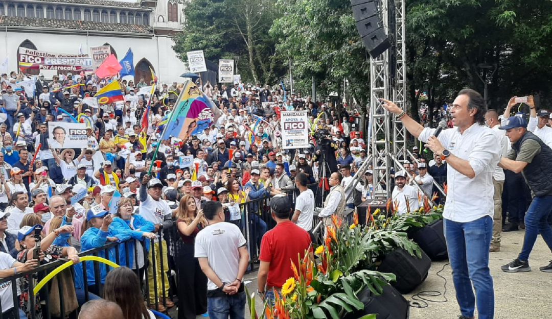 Candidato presidencial Federico Gutiérrez en Manizales Candidato presidencial Federico Gutiérrez en Manizales