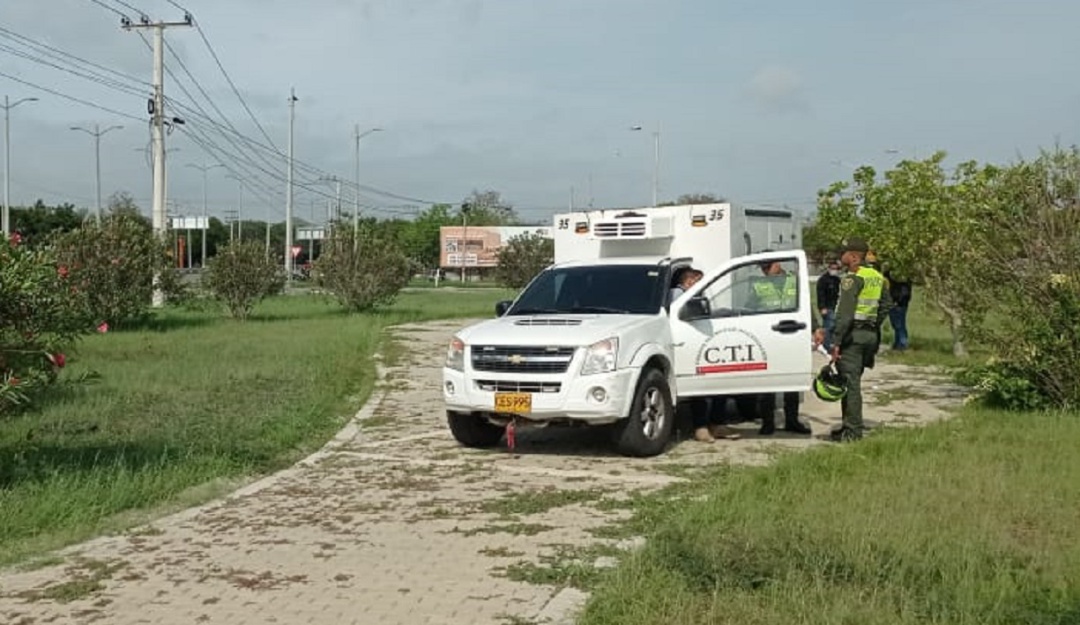 Lugar donde fue hallado el cuerpo de la mujer. Lugar donde fue hallado el cuerpo de la mujer.