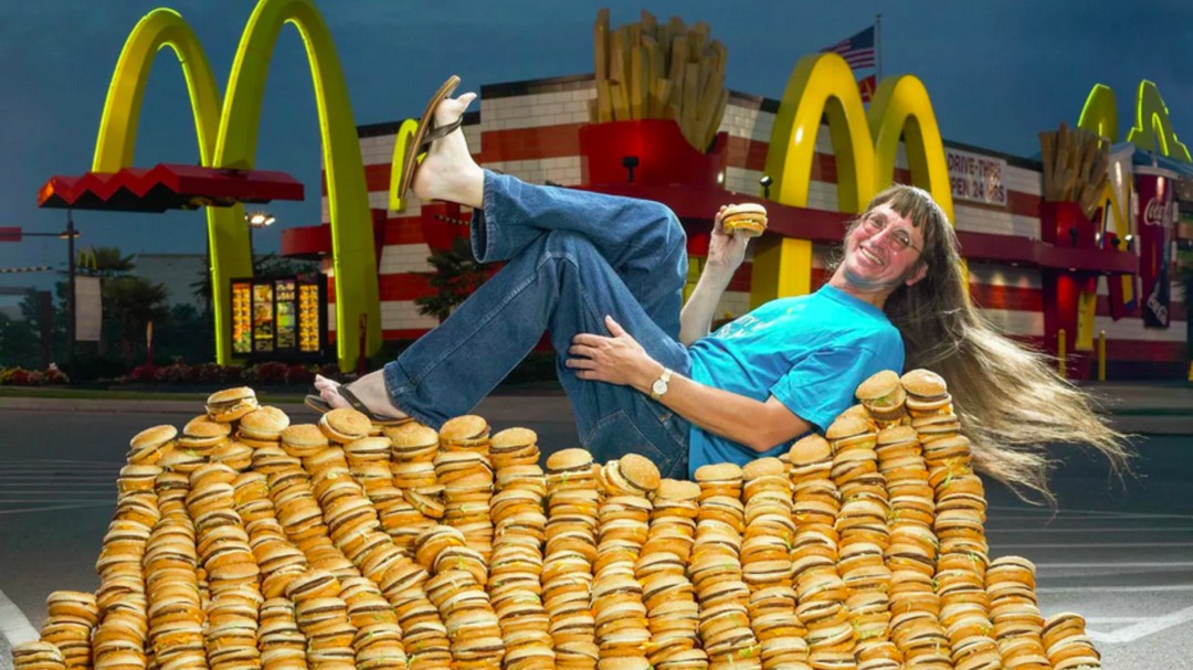 La historia de un hombre que comió hamburguesas todos los días por 50 años